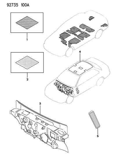 1994 Dodge Colt Silencers Diagram