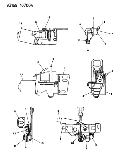 1993 Chrysler New Yorker Striker , Deck Lid Pull Down Diagram for 4378284