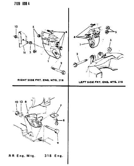 1987 Dodge Diplomat Engine Mounting Diagram