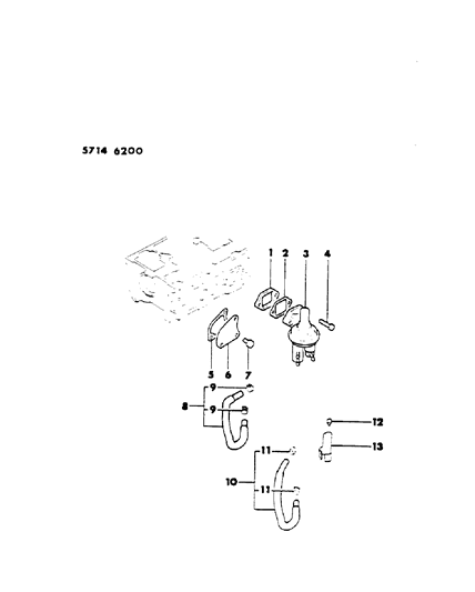 1985 Dodge Colt Fuel Pumps Diagram