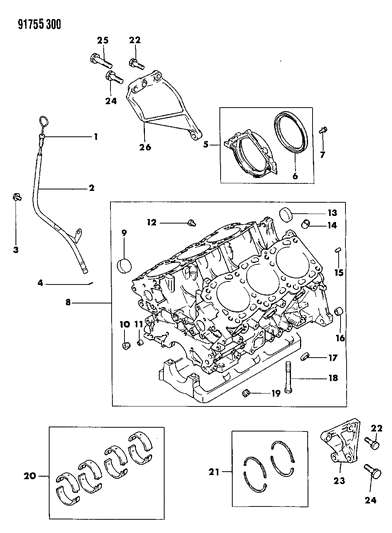 1991 Dodge Ram 50 Cylinder Block Diagram 2