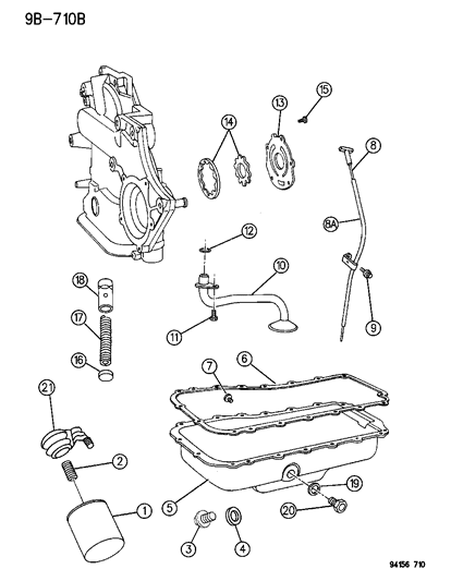 1996 Dodge Caravan Engine Oiling Diagram 3