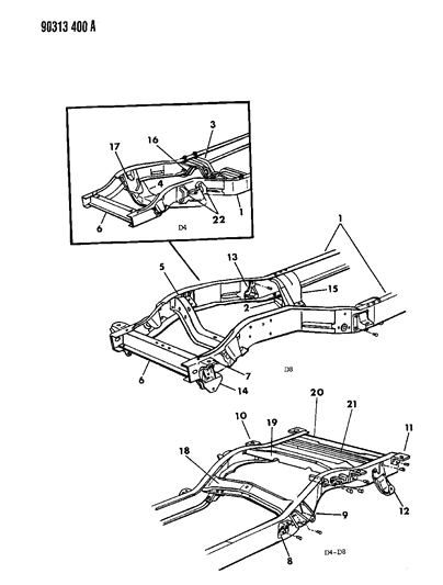 1993 Dodge D150 Frame Diagram 2