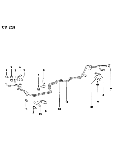 1988 Chrysler Conquest Fuel Line Diagram