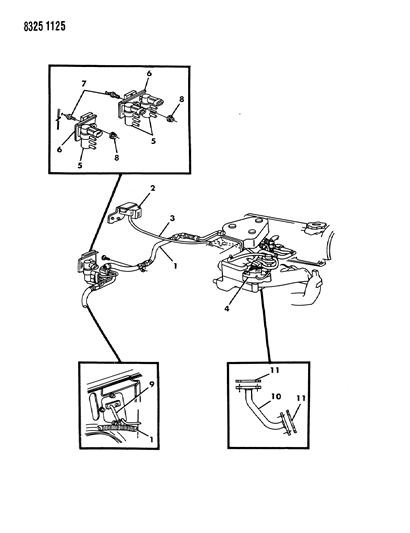 1989 Dodge Dakota EGR System Diagram 1