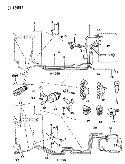 1989 Jeep Comanche Fuel Line Diagram 3