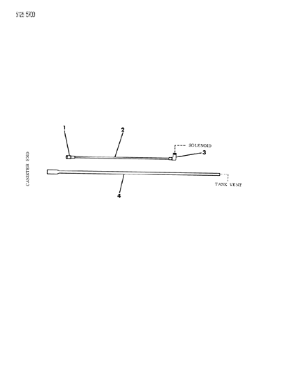 1985 Dodge 600 Vapor Canister Hose Harness Diagram 4