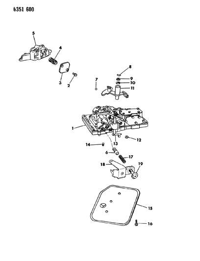 1987 Dodge W250 Valve Body Diagram