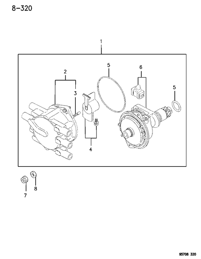 1995 Dodge Stealth Distributor Diagram