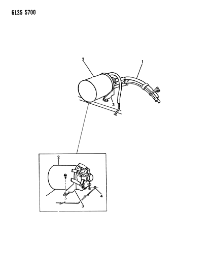 1986 Chrysler LeBaron Vapor Canister Diagram 5