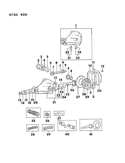 1984 Dodge Conquest Differential Diagram