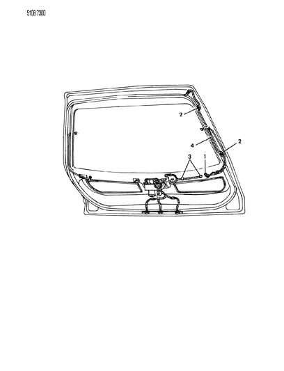 1985 Chrysler LeBaron Wiring - Liftgate Diagram