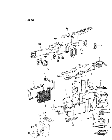 1987 Dodge Diplomat Heater Unit Diagram