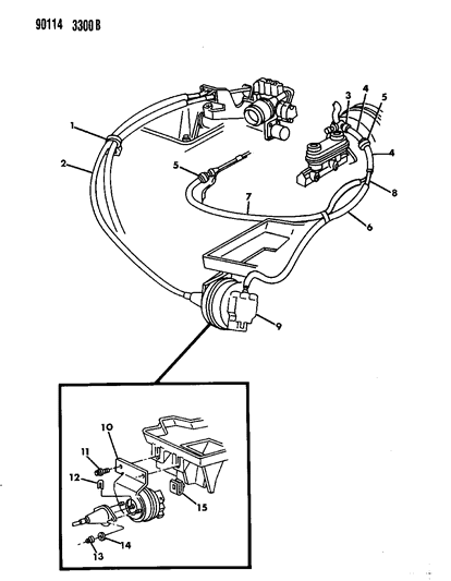1990 Chrysler LeBaron GTC Speed Control Diagram 2