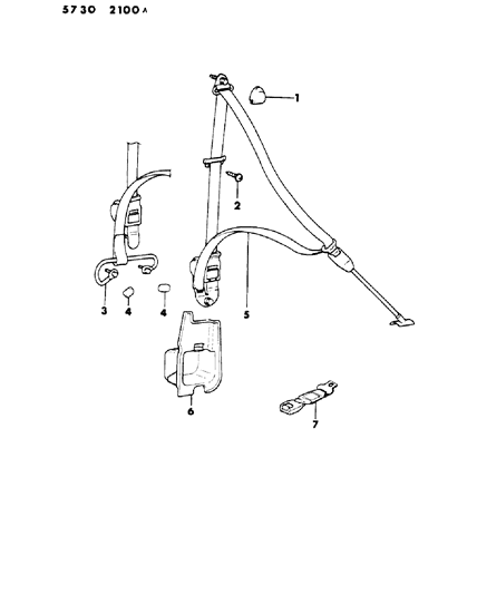 1985 Dodge Colt Belt Seat Diagram