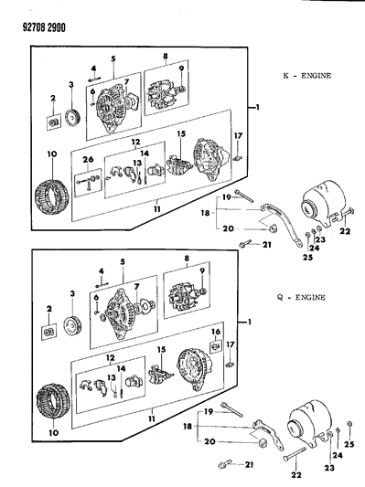 1994 Dodge Colt Alternator Diagram