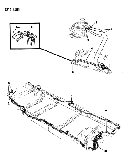 1989 Dodge Dakota Fuel Line Diagram 1