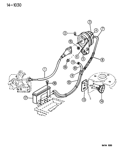 1994 Chrysler LeBaron GTC Speed Control Diagram