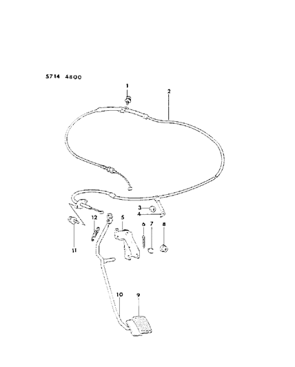 1986 Dodge Colt Accelerator Linkage Diagram