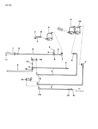 1985 Dodge Charger EGR Hose Harness Diagram 2