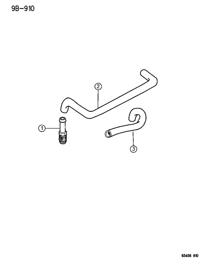 1993 Chrysler Concorde Crankcase Ventilation Diagram 1