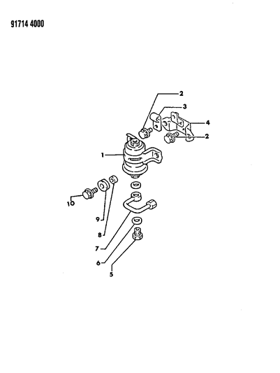 1991 Dodge Stealth Fuel Filter Diagram