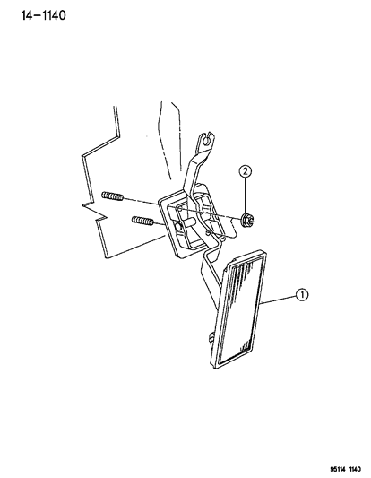 1995 Dodge Stratus Accelerator Pedal Diagram