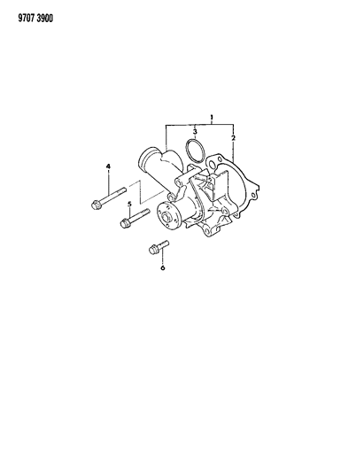 1989 Dodge Colt Water Pump Diagram 1