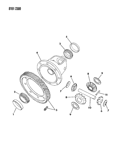 1988 Dodge Dynasty Differential Automatic Transaxle Diagram