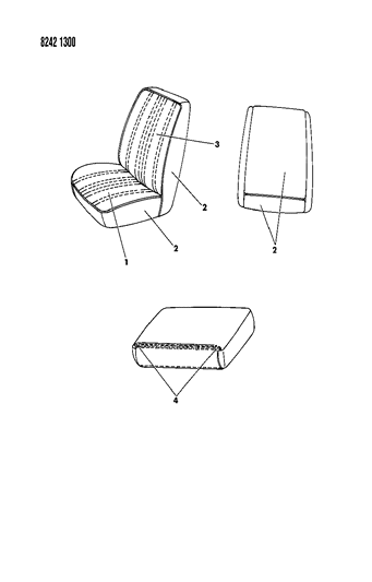 1988 Dodge Grand Caravan Front Seat Diagram 1