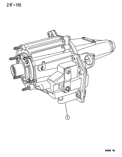 1994 Dodge Ram 3500 Power Take-Off Assembly Diagram 1