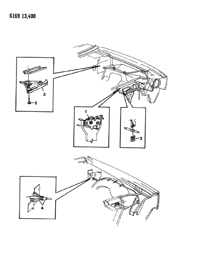 1986 Chrysler Fifth Avenue Hood Release Remote Control Diagram