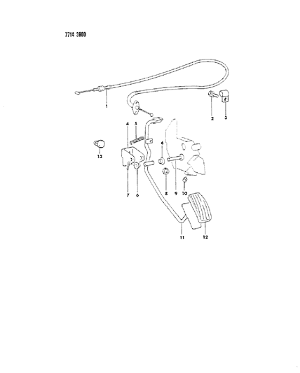 1987 Dodge Ram 50 Accelerator Linkage Diagram