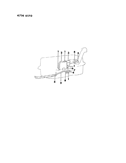 1984 Chrysler Conquest Fuel Filter Diagram 1