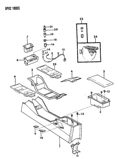 1990 Dodge Monaco Console Diagram 2