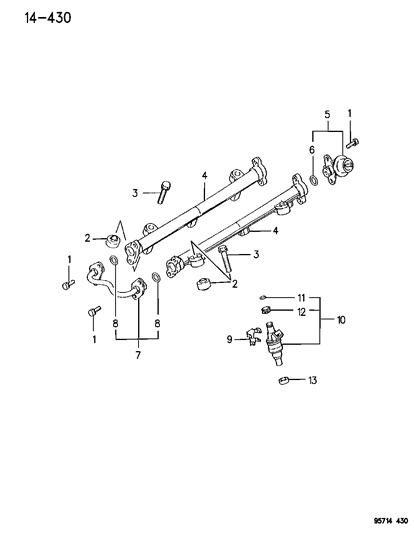 1995 Dodge Stealth Fuel Rail Diagram