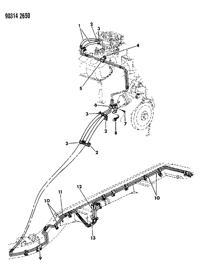 1993 Dodge Ram Wagon Fuel Line Diagram 2