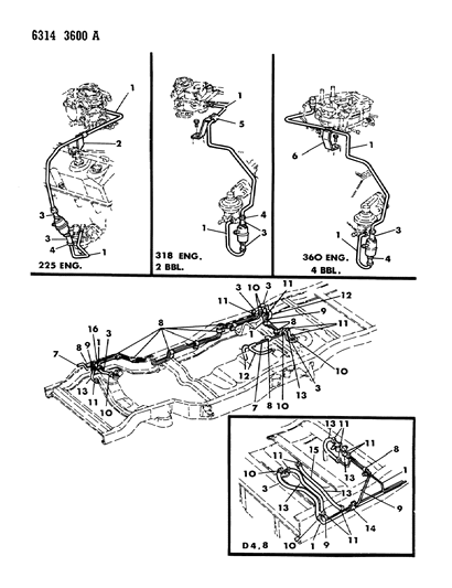 1987 Dodge W350 Fuel Lines Diagram