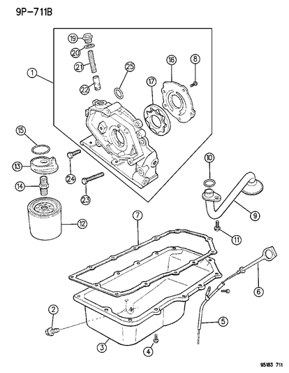 1995 Dodge Neon Engine Oiling Diagram 2