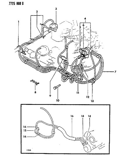 1988 Chrysler Conquest EGR System Diagram