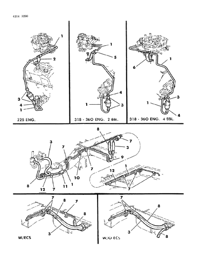 1984 Dodge Ram Wagon Fuel Lines Diagram