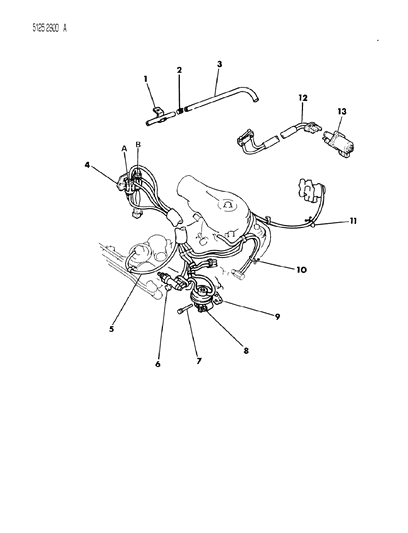 1985 Dodge 600 EGR System Diagram 5