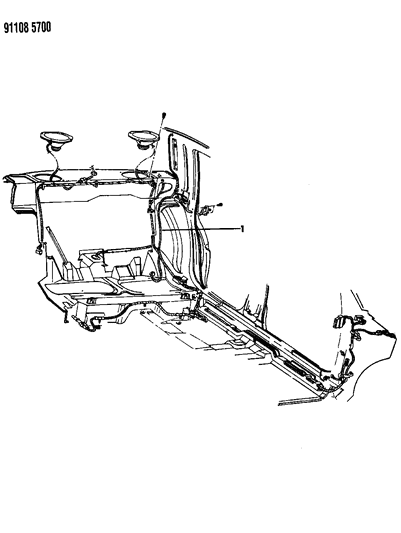 Wiring - Body & Accessories - 1991 Chrysler Imperial