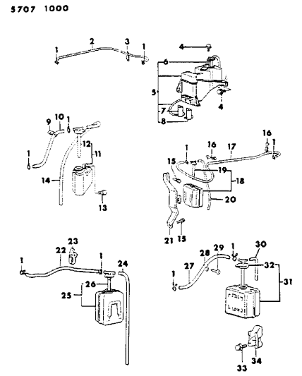 1986 Chrysler Conquest Condenser Tanks Diagram