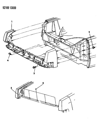 1992 Chrysler Imperial Deck Opening Panel Diagram 2