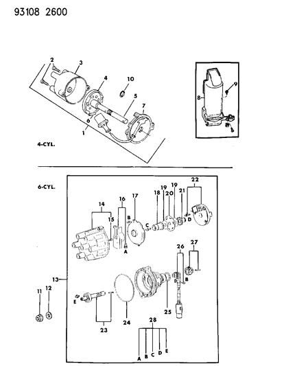 1993 Chrysler New Yorker Distributor Diagram