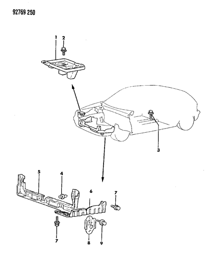 1992 Dodge Colt Loose Panel Diagram