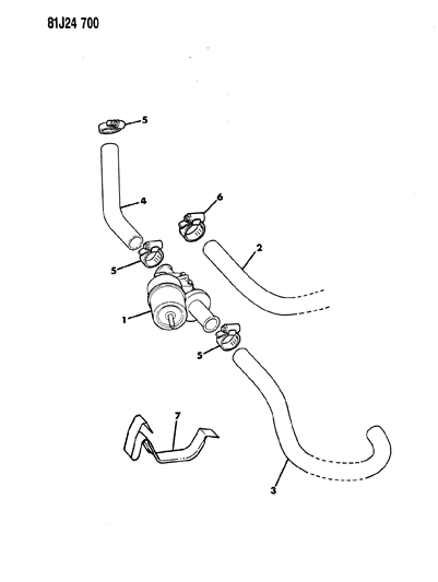 1985 Jeep Cherokee Heater Hoses Diagram 2