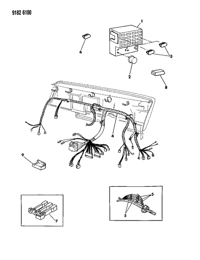 1989 Dodge Diplomat Instrument Panel Wiring Diagram