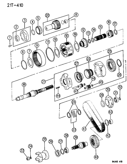 1995 Jeep Grand Cherokee Gear Train Diagram 2